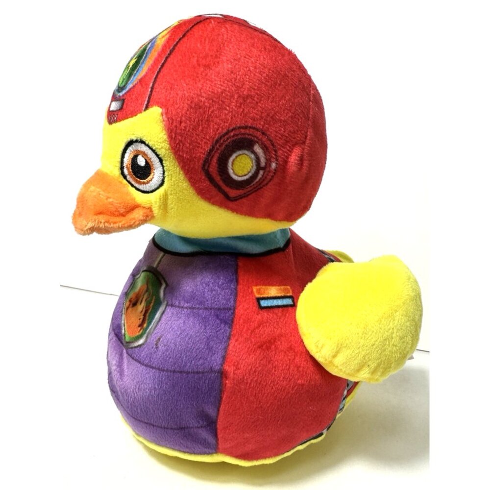 World Plush QUACK SQUAD Duck beanbag stuffed animal toy 8.5" red purple yellow